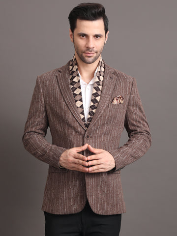 MEN'S TWEED BROWN BLAZER