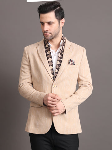 MEN'S TWEED BEIGE BLAZER