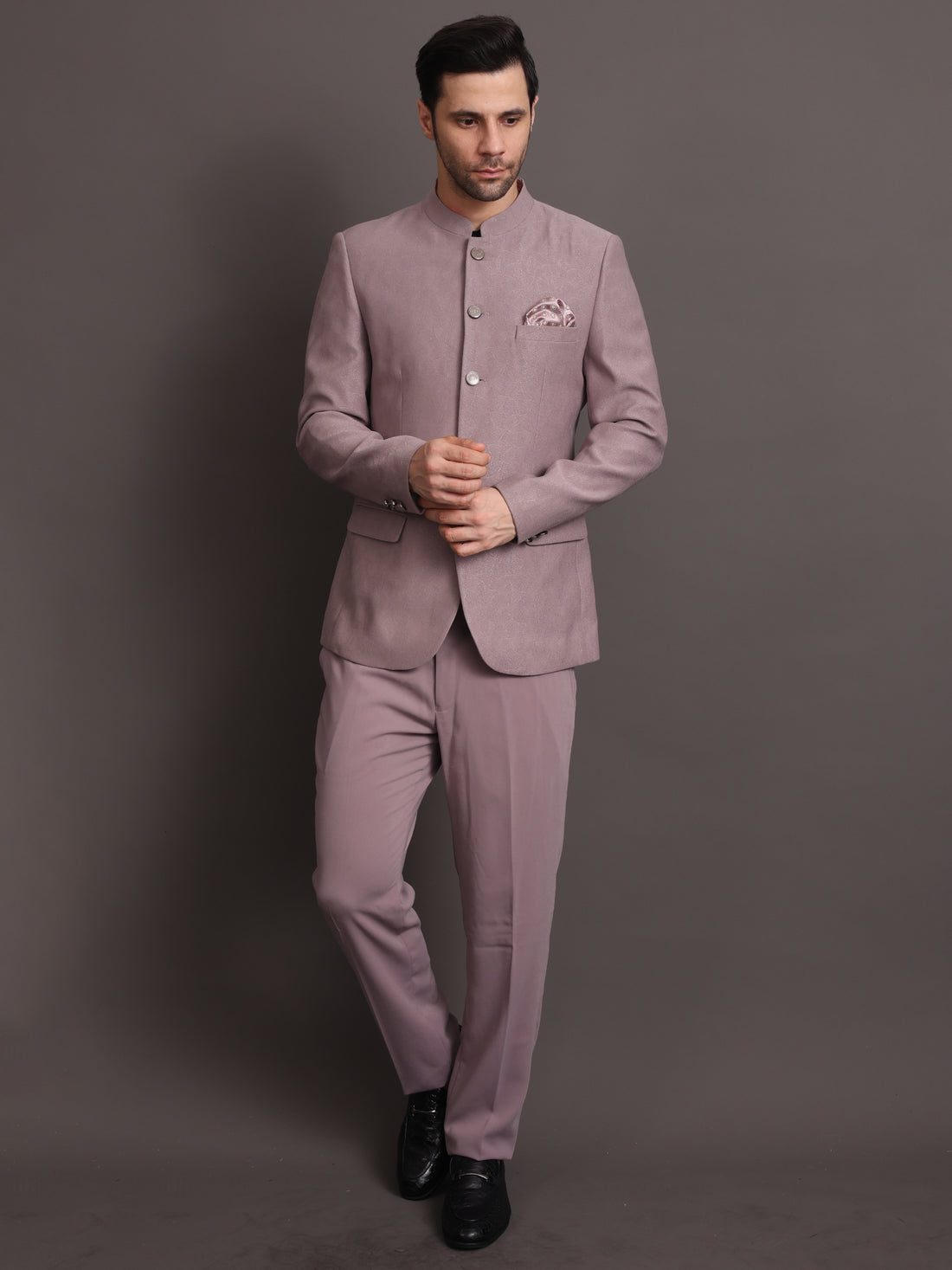 Men's Lavender 2 Piece Jodhpuri Suit